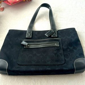 Coach 6082 Black Bag with Small Zipper